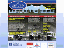 Tablet Screenshot of ebbtidetentrentals.com